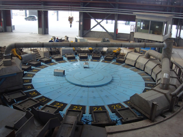 Disc casting machine