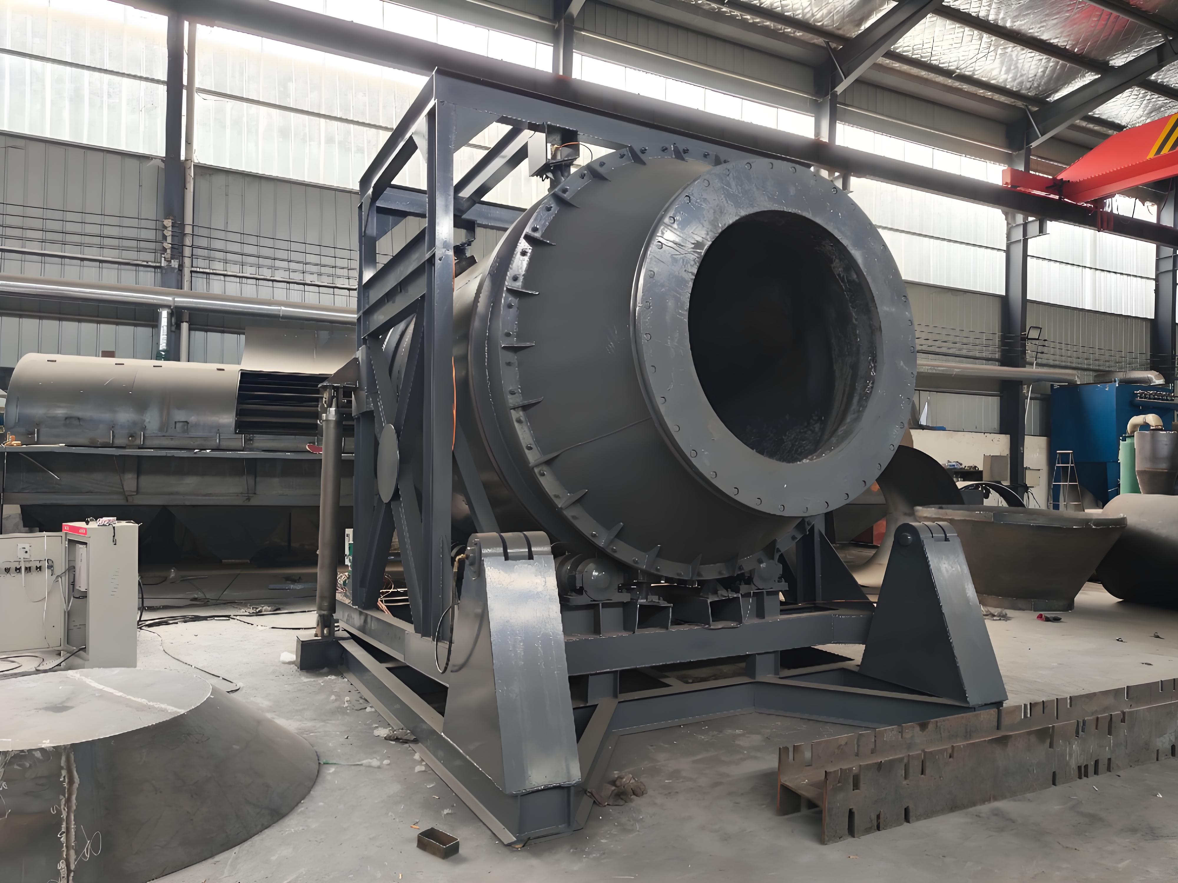 Antimony rotary furnace